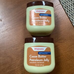 Walgreens Cocoa Butter Petroleum Jelly Bundle New 7.5 oz each